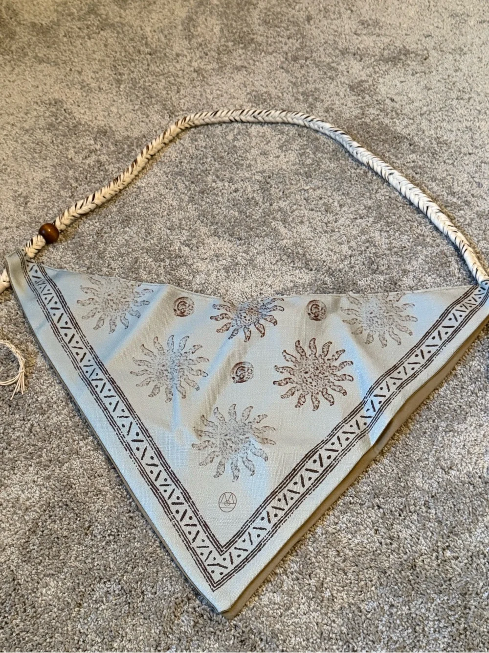 Boho Handmade Hobo Bag with Braided Strap
